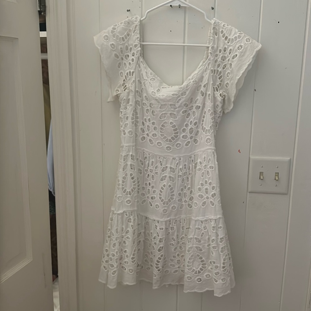 White Eyelet mini dress - Gianni Bini